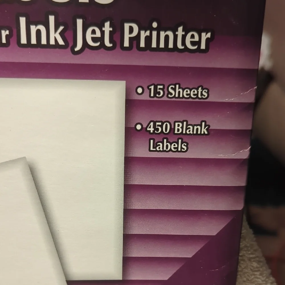 2-Packs White Mailing Labels for Ink Jet Printer 1